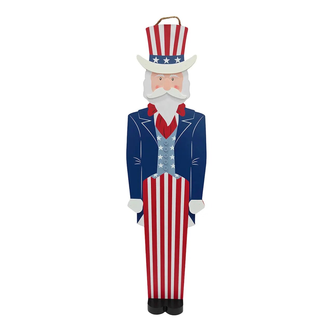 36" Uncle Sam Porch Decor – Patriotic Red White & Blue Outdoor Decoration